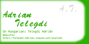 adrian telegdi business card