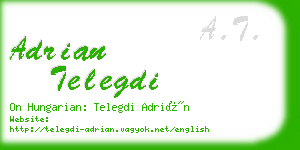 adrian telegdi business card